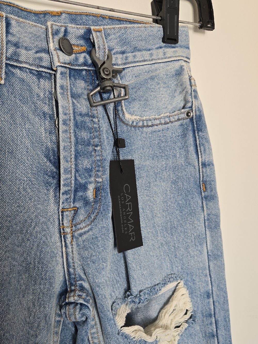 Carmar Los Angeles-Emelia Distressed Jeans Sz 24 - Picture 2 of 10